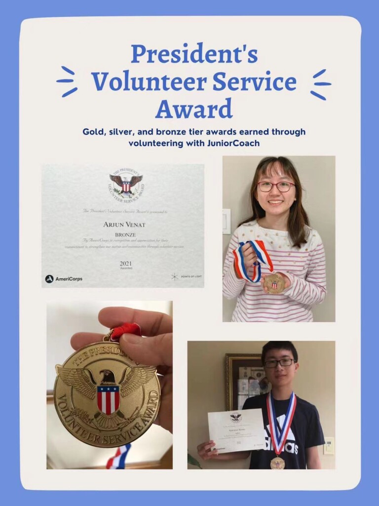 Congrates to all 2021 President’s Volunteer Service Award recipients